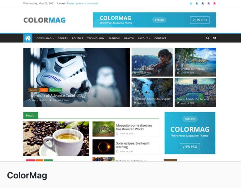 WordPress Theme Colormag