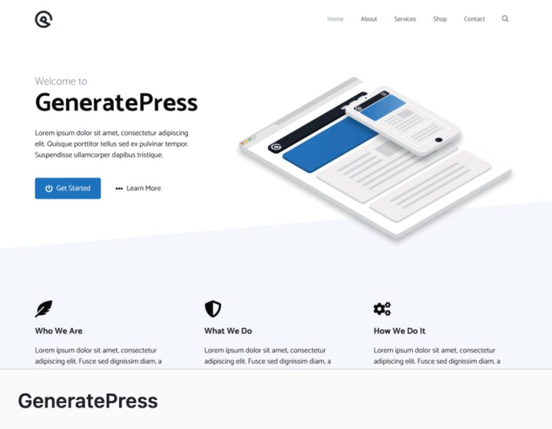 WordPress Theme - Generate Press