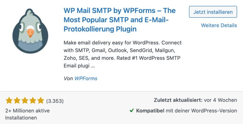 WordPress Plugin - WP Mail SMTP